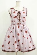 Ank Rouge / MeltChocolateジャンパースカート M ピンク H-25-05-28-026-CA-OP-NS-ZH