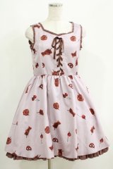Ank Rouge / MeltChocolateジャンパースカート M ピンク H-25-05-28-026-CA-OP-NS-ZH