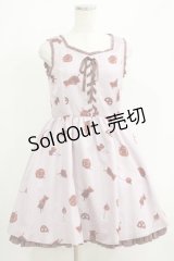 Ank Rouge / MeltChocolateジャンパースカート M ピンク H-25-05-28-026-CA-OP-NS-ZH