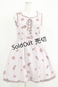 Ank Rouge / MeltChocolateジャンパースカート M ピンク H-25-05-28-026-CA-OP-NS-ZH