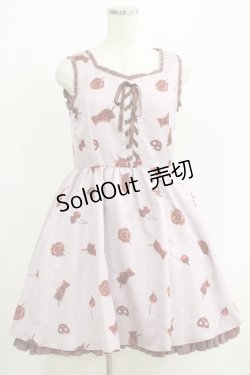 画像1: Ank Rouge / MeltChocolateジャンパースカート M ピンク H-25-05-28-026-CA-OP-NS-ZH