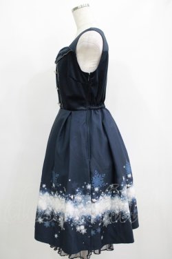 画像2: axes femme POETIQUE / スノークリスタルノースリワンピース M ネイビー H-25-05-28-027-AX-OP-NS-ZH