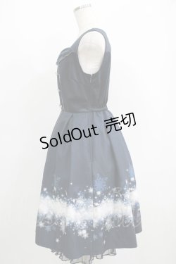 画像2: axes femme POETIQUE / スノークリスタルノースリワンピース M ネイビー H-25-05-28-027-AX-OP-NS-ZH
