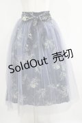 axes femme / ミュゲフルール柄プリーツスカート Free ネイビー H-25-05-28-031-AX-SK-NS-ZH
