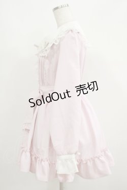 画像2: DearMyLove / 大きめ丸襟はしごレースロリータワンピース M ピンク H-25-05-28-037-EL-OP-NS-ZH