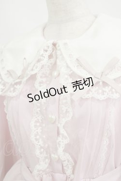 画像4: DearMyLove / 大きめ丸襟はしごレースロリータワンピース M ピンク H-25-05-28-037-EL-OP-NS-ZH
