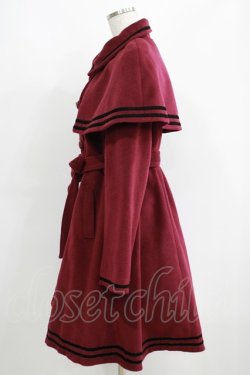 画像2: axes femme POETIQUE / ケープ付クラシックコート M ボルドー H-25-05-28-039-AX-OP-NS-ZH
