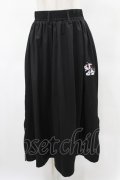 NieR Clothing / SIDE ZIPスカート  黒×和柄九尾 H-25-05-28-1035-PU-PA-KB-ZH
