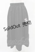 NieR Clothing / SIDE ZIPスカート  黒×和柄九尾 H-25-05-28-1035-PU-PA-KB-ZH