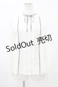 GOLD SEAL / はしごレースブラウス  白 H-25-05-28-1041-GO-BL-KB-ZH