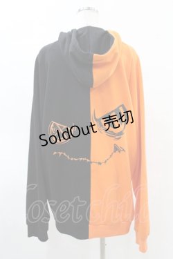 画像2: NieR Clothing / TWO-TONE ZIP PARKA  黒×オレンジ H-25-05-28-1050-PU-TO-KB-ZH