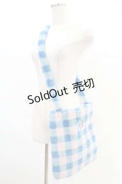画像2: Candy Stripper / MY SUNNY CANDY FURバッグ  BLUE×PINK H-25-05-28-1006-PU-BG-KB-ZH