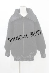 Na+H / リブ切替ZIPジャケット  黒 H-25-05-28-1056-PU-JA-KB-ZT-C055