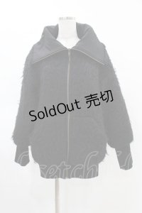 Na+H / リブ切替ZIPジャケット  黒 H-25-05-28-1056-PU-JA-KB-ZT-C055