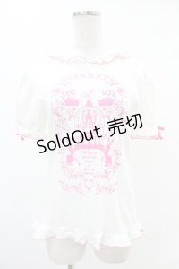 PUTUMAYO / 猫耳フードプルパーカー  白×ピンク H-25-05-28-1008-PT-TO-KB-ZH