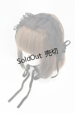 画像1: Moi-meme-Moitie / 逆十字オリジナルレースヘッドドレス  黒×黒 H-25-05-28-1002-MO-AC-KB-ZH