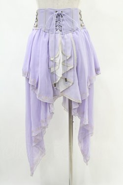画像2: Ozz oneste / 桜刺繍コルセットスカート  ラベンダー H-25-05-28-1014-OO-SK-KB-ZH