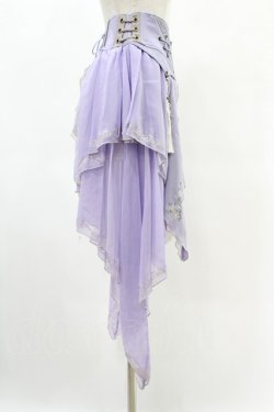 画像3: Ozz oneste / 桜刺繍コルセットスカート  ラベンダー H-25-05-28-1014-OO-SK-KB-ZH