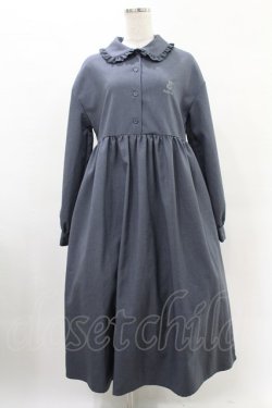 画像1: Boka nii / フリルビックカラーワンピース  ブルー H-25-05-28-1020-0-OP-KB-ZH