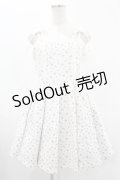 merry jenny / flowerプリーツミニワンピース  オフホワイト H-25-05-28-1026-LO-OP-KB-ZH