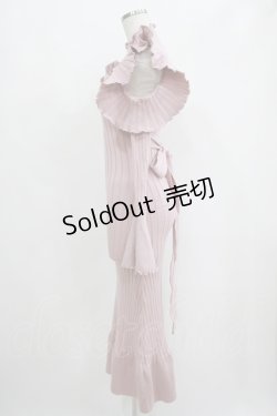 画像2: Manon Mimie / Mermaid Like Long Knit OP free ピンク H-25-05-28-051-GO-OP-NS-ZH