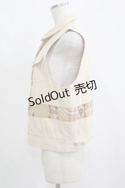 画像2: PINK HOUSE / パッチワークベスト Free アイボリー H-25-05-28-057-LO-JA-NS-ZH