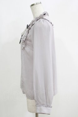 画像2: axes femme / ブローチ付きヴィンテージブラウス M グレー H-25-05-28-064-AX-BL-NS-ZH