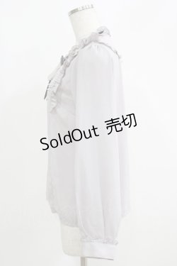 画像2: axes femme / ブローチ付きヴィンテージブラウス M グレー H-25-05-28-064-AX-BL-NS-ZH