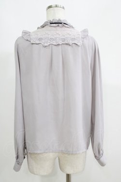 画像3: axes femme / ブローチ付きヴィンテージブラウス M グレー H-25-05-28-064-AX-BL-NS-ZH