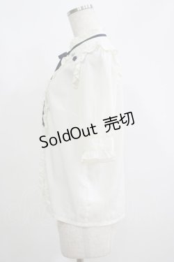 画像2: axes femme POETIQUE / プチローズブラウス M オフ/ネイビー H-25-05-28-066-AX-BL-NS-ZH