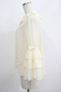 画像2: axes femme kawaii / 3段フリル姫袖ブラウス M アイボリー H-25-05-28-067-AX-BL-NS-ZH