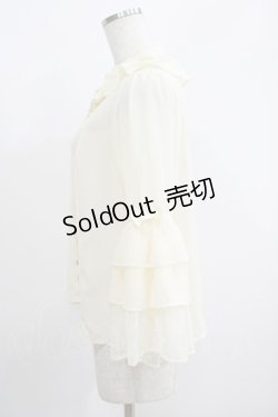 画像2: axes femme kawaii / 3段フリル姫袖ブラウス M アイボリー H-25-05-28-067-AX-BL-NS-ZH