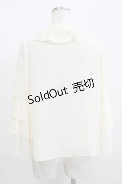 画像3: axes femme kawaii / 3段フリル姫袖ブラウス M アイボリー H-25-05-28-067-AX-BL-NS-ZH