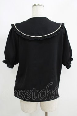 画像3: Amavel / Girly Checkフリルブラウス Free ブラック H-25-05-28-068-CA-BL-NS-ZH