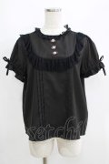 Ank Rouge / プチローズブラウス M ブラック H-25-05-28-070-CA-BL-NS-ZH