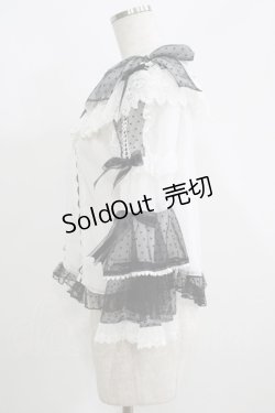画像2: BABY,THE STARS SHINE BRIGHT / Gothic Noir Princessブラウス Free オフ/ブラック H-25-05-28-071-BA-BL-NS-ZH
