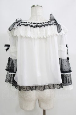 画像3: BABY,THE STARS SHINE BRIGHT / Gothic Noir Princessブラウス Free オフ/ブラック H-25-05-28-071-BA-BL-NS-ZH