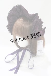axes femme kawaii / ベルベットドールハーフボンネット  パープル H-25-05-28-079-AX-AC-NS-ZH