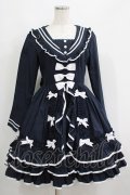 AND ROMEO / セーラーフリルワンピース Free ネイビー H-25-05-28-011-LO-OP-NS-ZH
