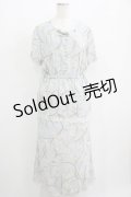 INGEBORG / 花柄ロングワンピース Free サックス H-25-05-28-013-LO-OP-NS-ZH