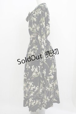 画像2: INGEBORG / 花柄セーラーワンピース Free ブラック H-25-05-28-019-LO-OP-NS-ZH