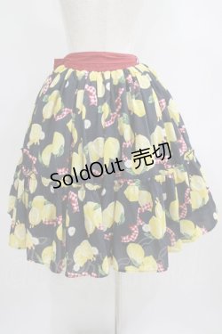 画像3: axes femme kawaii / ストライプレモン柄スカート M ネイビー H-25-05-29-024-AX-SK-NS-ZH