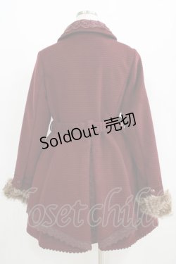 画像3: axes femme / ベルト付きコート M ボルドー H-25-05-29-030-AX-CO-NS-ZH