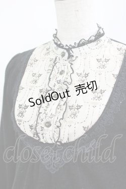 画像4: axes femme / シフォン切替ニットワンピース M ブラック H-25-05-29-032-AX-OP-NS-ZH