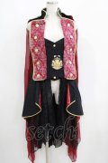 ALICE and the PIRATES / Magical Goat Skull Princeロングベスト Free エンジ H-25-05-29-033-PA-JA-NS-ZH