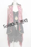 ALICE and the PIRATES / Magical Goat Skull Princeロングベスト Free エンジ H-25-05-29-033-PA-JA-NS-ZH