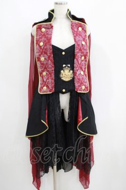 画像1: ALICE and the PIRATES / Magical Goat Skull Princeロングベスト Free エンジ H-25-05-29-033-PA-JA-NS-ZH