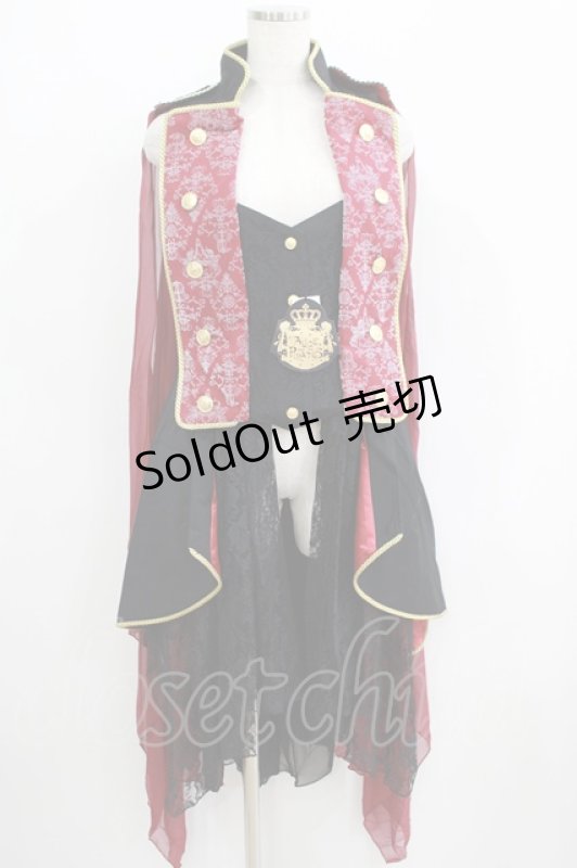 画像1: ALICE and the PIRATES / Magical Goat Skull Princeロングベスト Free エンジ H-25-05-29-033-PA-JA-NS-ZH (1)