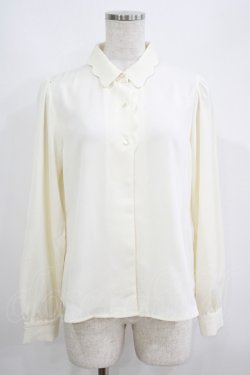 画像1: Fi.n.t / スカラップブラウス Free IVORY H-25-05-29-037-CA-BL-NS-ZH