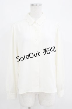 画像1: Fi.n.t / スカラップブラウス Free IVORY H-25-05-29-037-CA-BL-NS-ZH